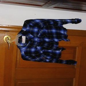 Black and blue flannel